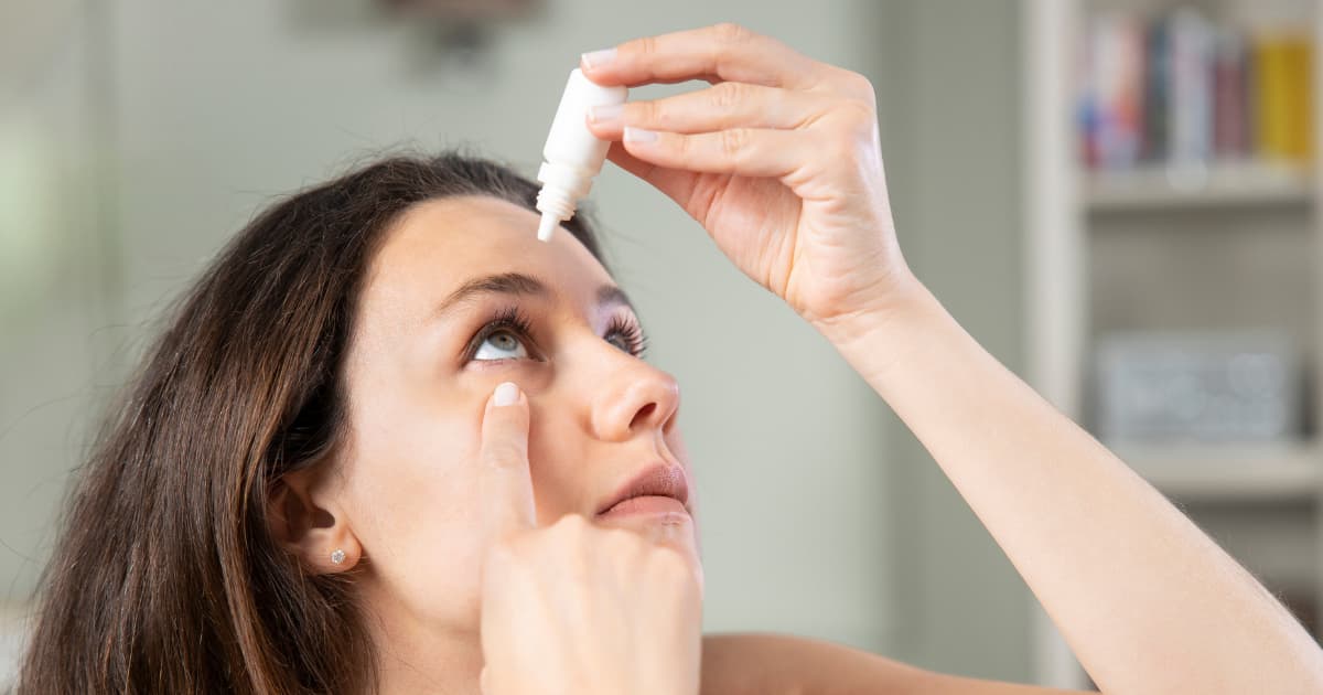 Eye drops for contact lenses